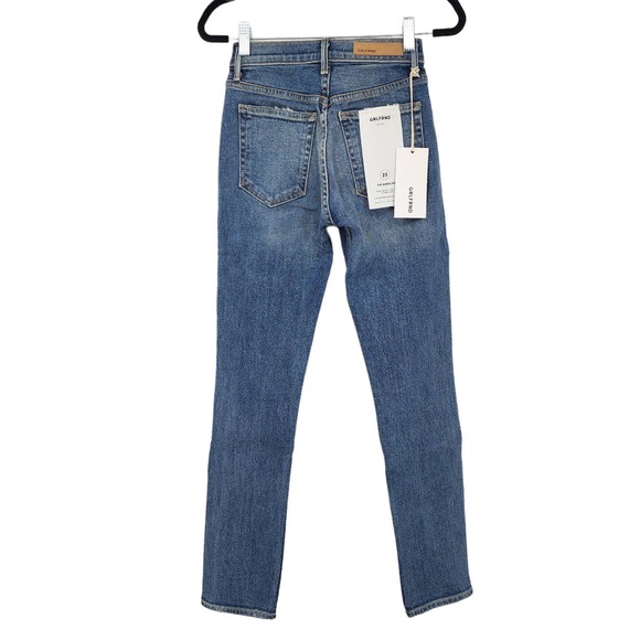 GRLFRND Button Fly Karolina High-Rise Skinny Jean in Groovy Situation Sz 23 - Picture 3 of 7